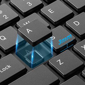 keyboard ergonomic 8° tilt stand for comfortable all-day typing