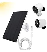 Solar Panel Compatible with SimpliSafe Outdoor Camera Series 2 Wireless, 4W 5V Solar Panel with 1...