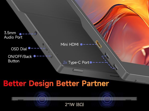 portable monitor,portable monitor for laptop,portable gaming monitor,15.6inch portable monitor