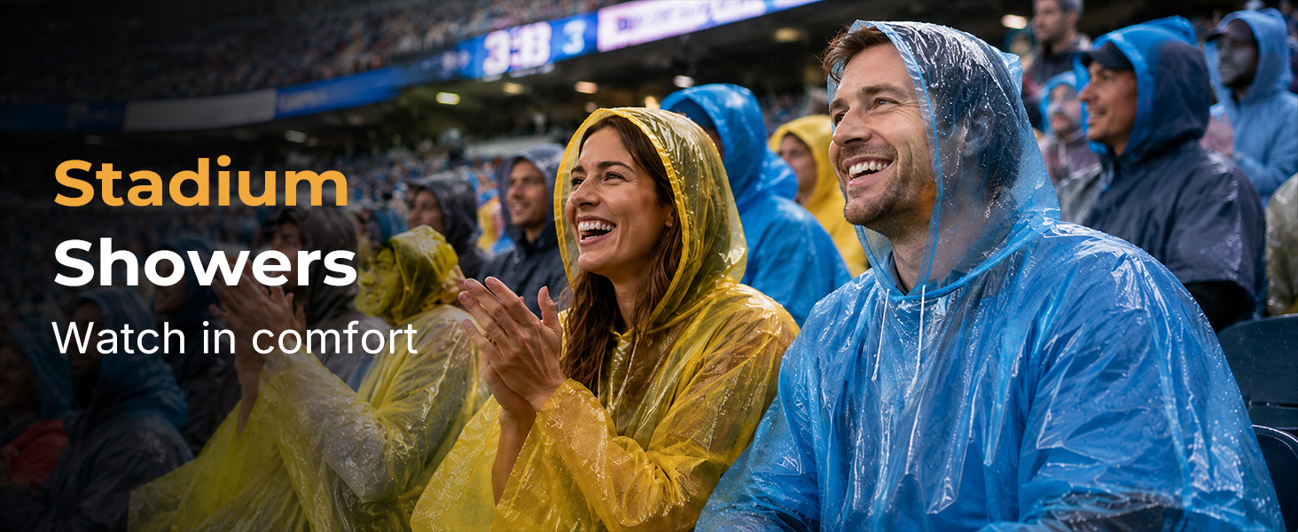 stadium showers watch in comfort
