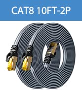 Cat 8 Ethernet Cable Braided 10FT