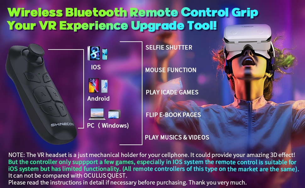 With Bluetooth controller