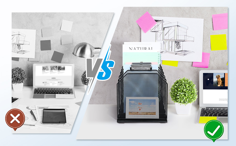 vertical desk organizer
