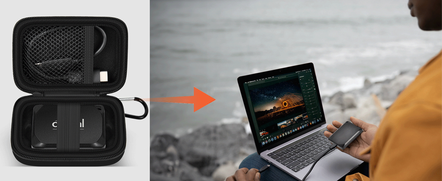 2tb external hard drive storage holder