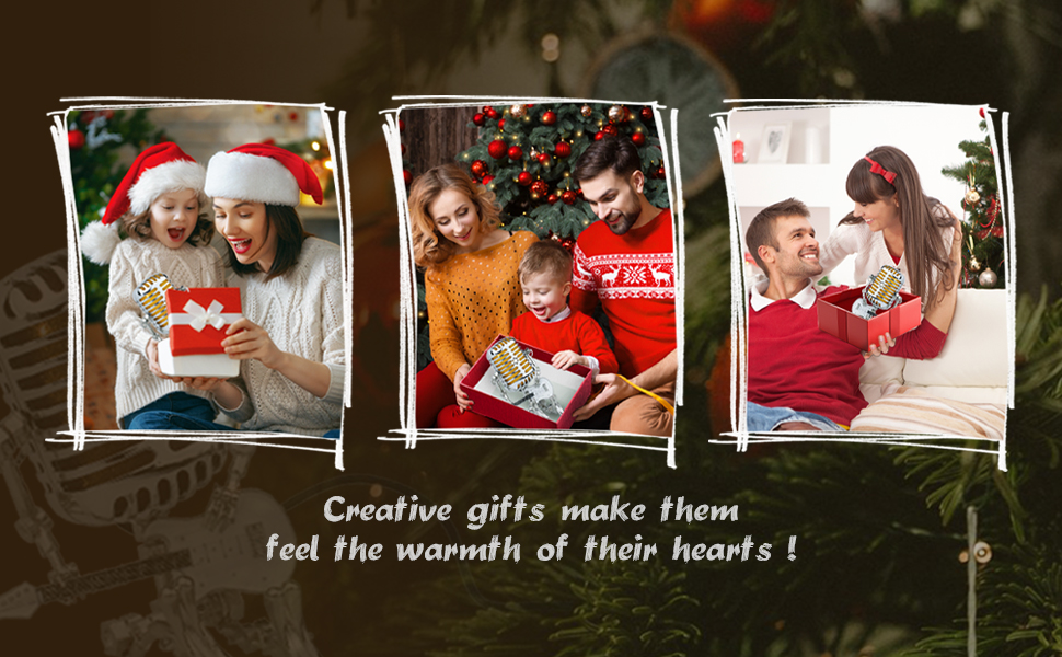 Vintage Microphone Robot Lamps