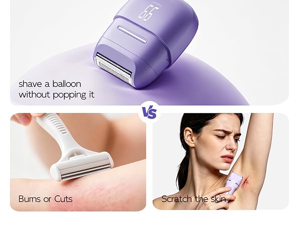 No more razor burns or cuts! Shave a balloon without popping.
