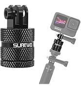 Aluminum 1/4 inch 20 Camera Mount, 360 Degree Rotation Tripod Mount Adapter Compatible with GoPro...
