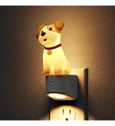 L LOHAS LED Night Light for Kids,3D Cute Puppy Night Lights,Schnauzer with Dusk to Dawn Sensor, R...