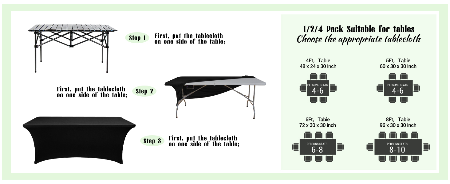vendor table covers cloths for 6 foot rectangle tables
