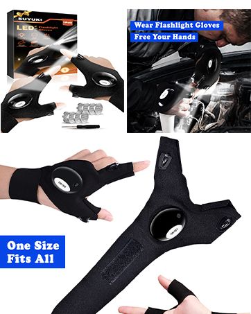 LED Flashlight Gloves