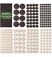 Fursafe&amp;Q Felt Furniture Pads, Furniture Felt Pads for Hardwood Floors -Self Adhesive Chair Leg F...