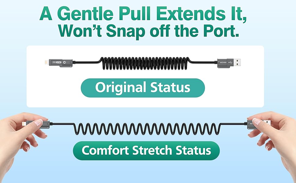 Soft Pull Coiled Cable