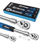 DISEN 3PCS Extendable Ratchet Wrench Set,1/4
