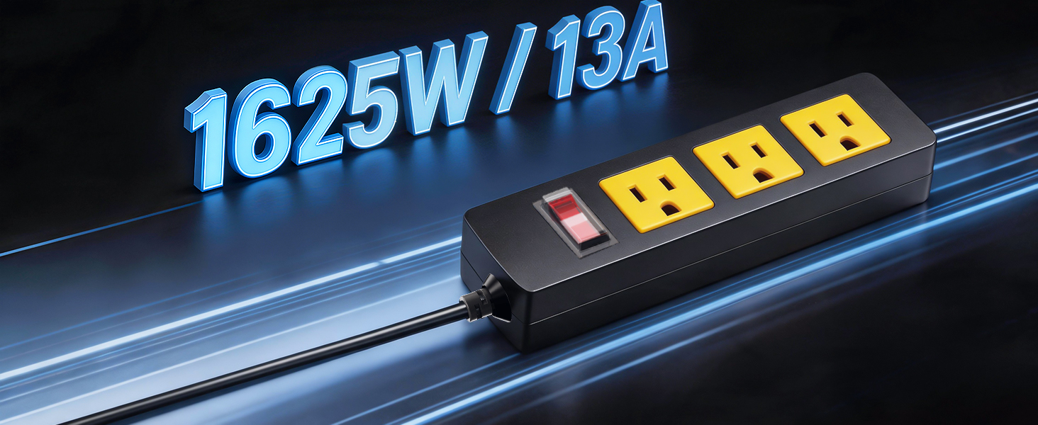 Waterproof Outdoor Power Strip with Extension Cord