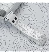 dagaladoo Custom Keyboard Straps,White Topographic Pattern Snap Straps for Multiple Mechanical Ke...