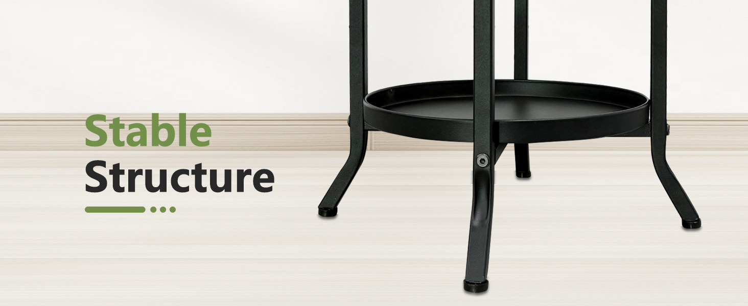 black plant stand