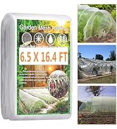 Fippy Garden Netting Pest Barrier, 6.5 X 16.4FT Insect Netting for Garden Raised Beds, Garden Bug...