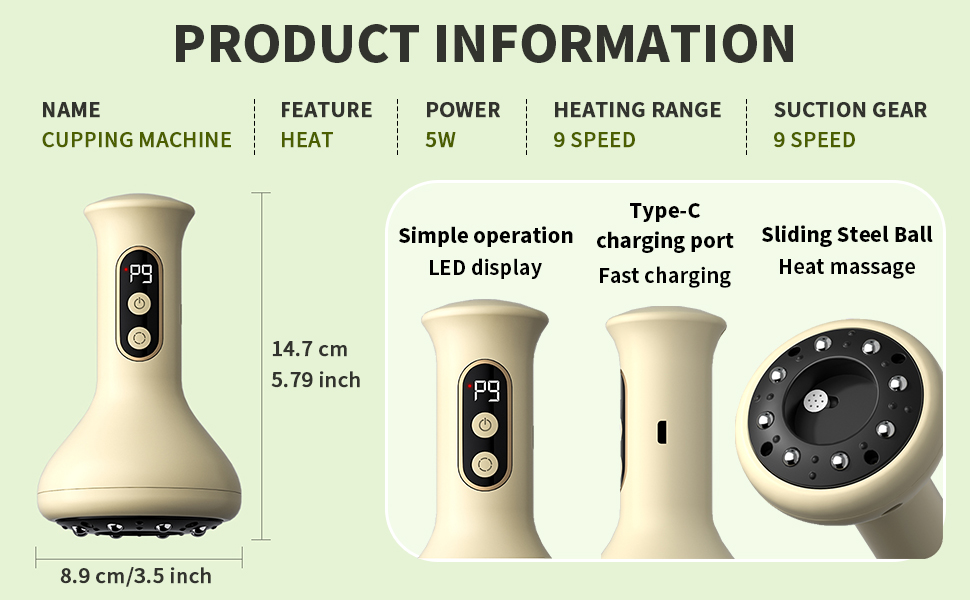 Cupping Device Handheld Electric Cupping Massager