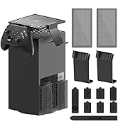 Dust Cover Controller Mount for Xbox Series X - 2 in 1 Game Accessories with Dust Filter Cover fo...