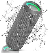 RIENOK Portable Bluetooth Speaker 30W Dual Pairing True Wireless Stereo HD Sound IPX7 Waterproof ...