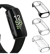 NANW 3-Pack Screen Protector Compatible with Fitbit Inspire 3, TPU Rugged Bumper Case Cover All-A...