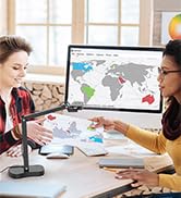 USB document camera classroom teachers 8mp light