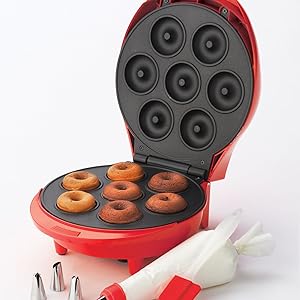 appliances red doughnut factory mini waffles mini pancake tasty cookware mini waffle maker pancake