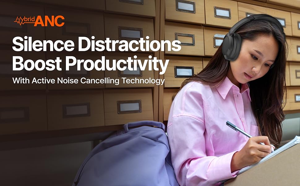 60H Playtime,Adaptive Active Noise Cancelling headphones,Hi-Res Audio,Hyper GO