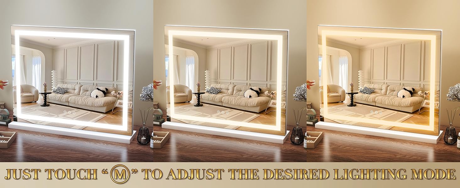 vanity mirror with lights big