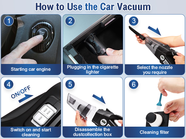 How to Use the Car Vacuum