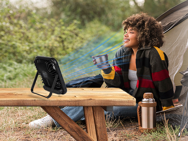 Small Desk Fan Quiet Battery Powered