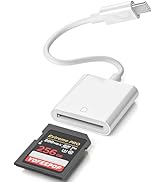 USB C SD Memory Card Reader, Type C Camera Adapter Trail Viewer for iPhone 17/16/15/ iPad/MacBook...