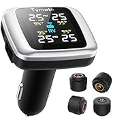 Tymate TM7 Tire Pressure Monitoring System, Wireless TPMS with 4 External Sensors &amp; 6 Alarm Modes...