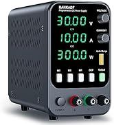NANKADF DC Power Supply, 30V 10A Bench Power Supply with Memory Storage &amp; Recall,Variable Power S...