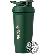 BlenderBottle Strada Shaker Cup Insulated Stainless Steel Water Bottle with Wire Whisk, 24-Ounce,...