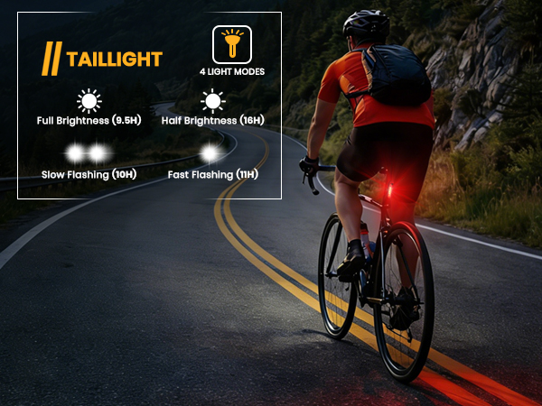 4 light modes rear light