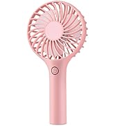 Ambandier Portable Handheld Fan, 3 Speeds Mini Portable Fan, Powerful Wind Hand Fan with Large Ba...