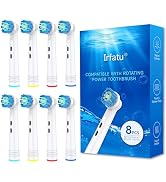 Irfatu Individually Packaged Replacement Toothbrush Heads for Oral B Braun,Professional Electric ...