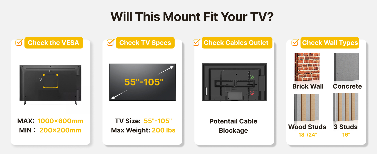 85 inch tv wall mount