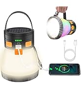 LED Camping Lantern Rechargeable,High Powered 2000 Lumen Rechargeable Spotlight Flashlight with 7...
