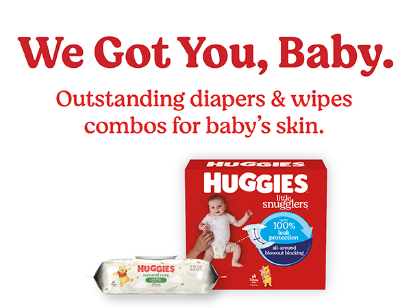 Huggies diapers &amp; wipes