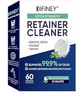 Cleaner Perfect for Invisalign, Retainer, Mouth Guard, Aligner, Night Guard - Denture Cleaning Ta...