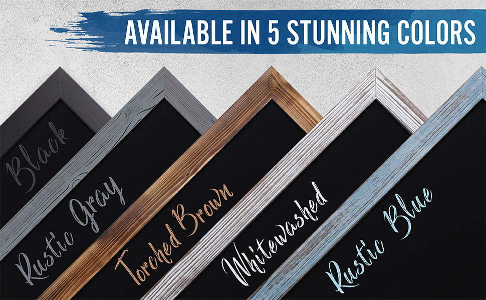 HBCY Creations Rustic Black Magnetic Wall Chalkboard