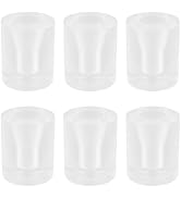 Mcredy 6 Pcs Ice Cream Holder 1.57"x1.97" Acrylic Ice Cream Cone Stand Lightweight Waffle Popcorn...