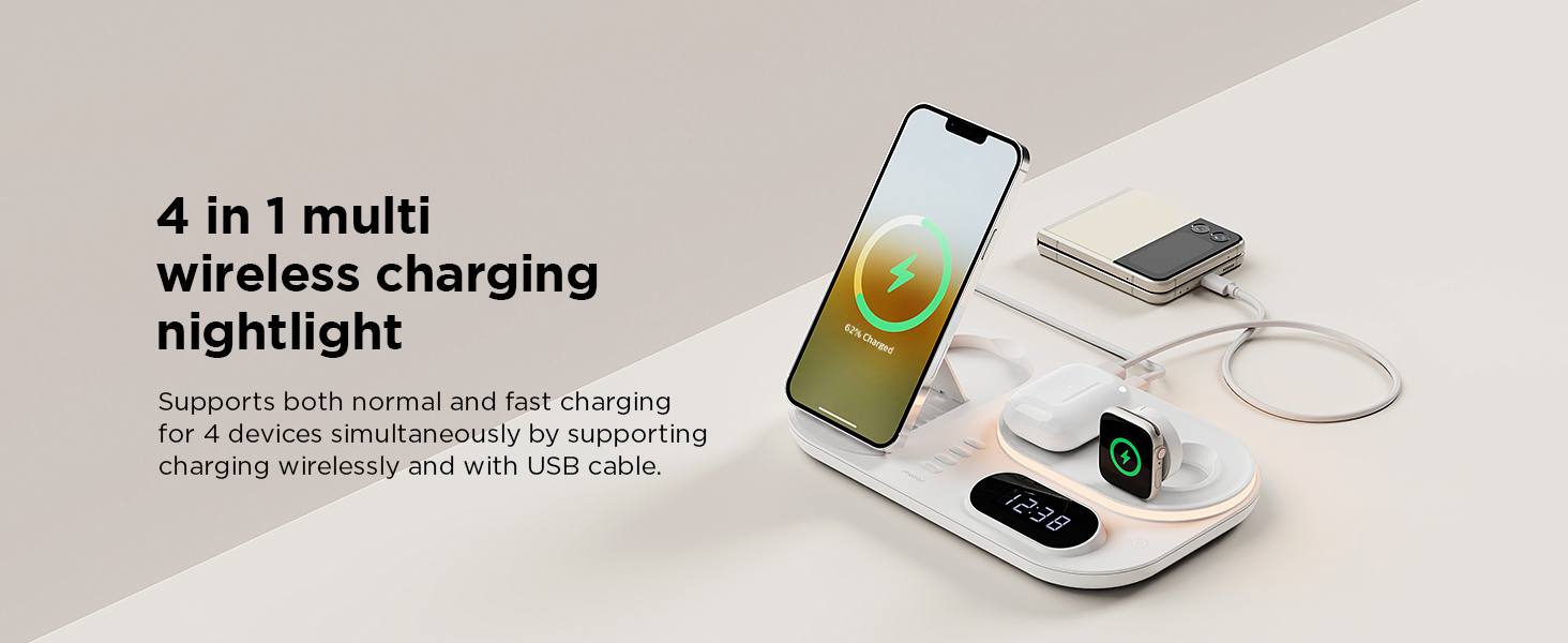 4 in 1 wireless charging