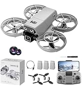Drone With HD Dual Cameras Propeller Safety Protection, Remote Control Mini Drones, Headless Mode...