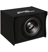 STINGER Single 10" 700 Watt (RMS) Loaded Car Audio Subwoofer Enclosure | Ported Vented 1 Ohm Sub ...