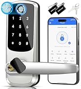 Smart Door Handle Lock with Keypad, Keyless Entry Door Lock,Smart Locks for Front Door, Electroni...