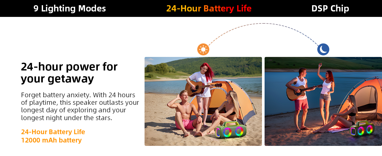 The large-capacity battery can meet the usage time for a whole day
