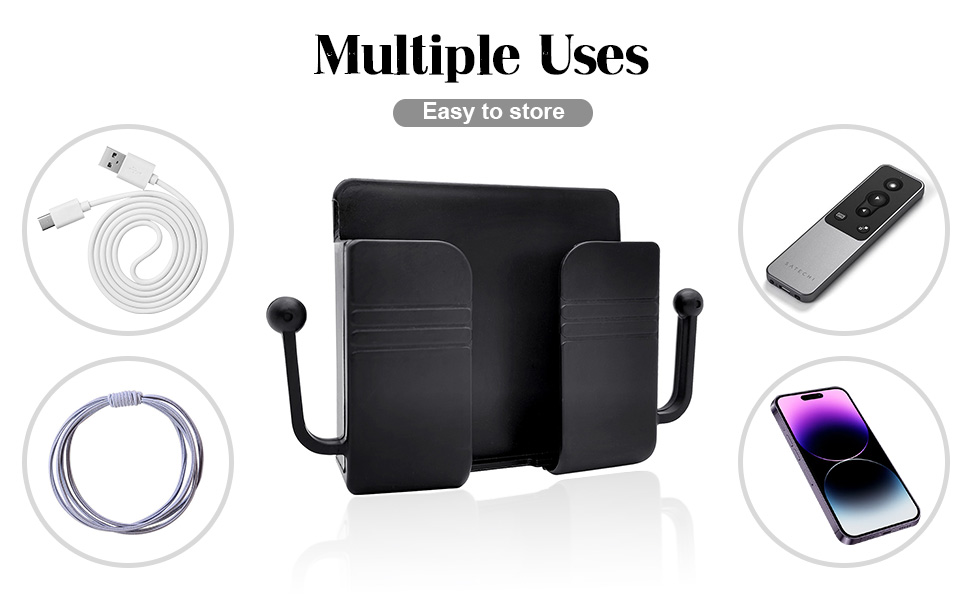 black phone holder for wall
